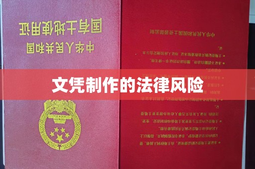 珙县文凭制作的法律风险