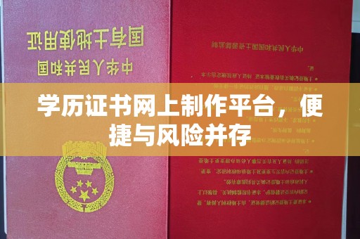 珙县学历证书网上制作平台，便捷与风险并存