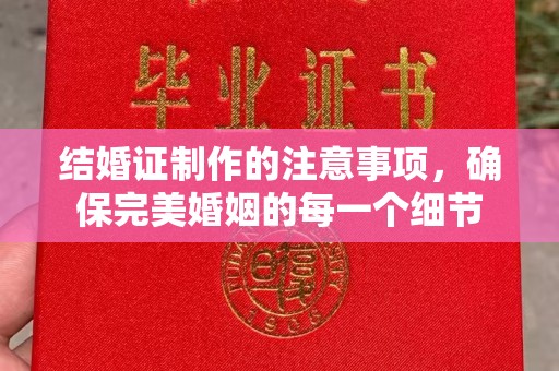 珙县结婚证制作的注意事项，确保完美婚姻的每一个细节