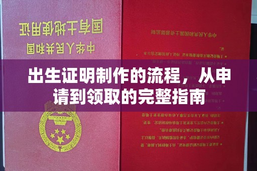 珙县出生证明制作的流程，从申请到领取的完整指南